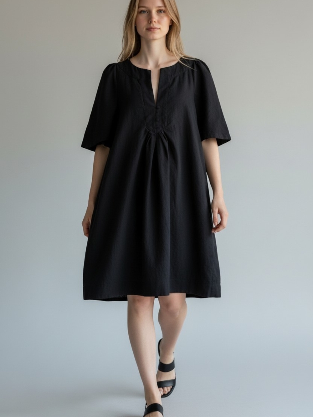 Pomander Place (Tuckernuck) Black Flare Sleeve Dress Size XL